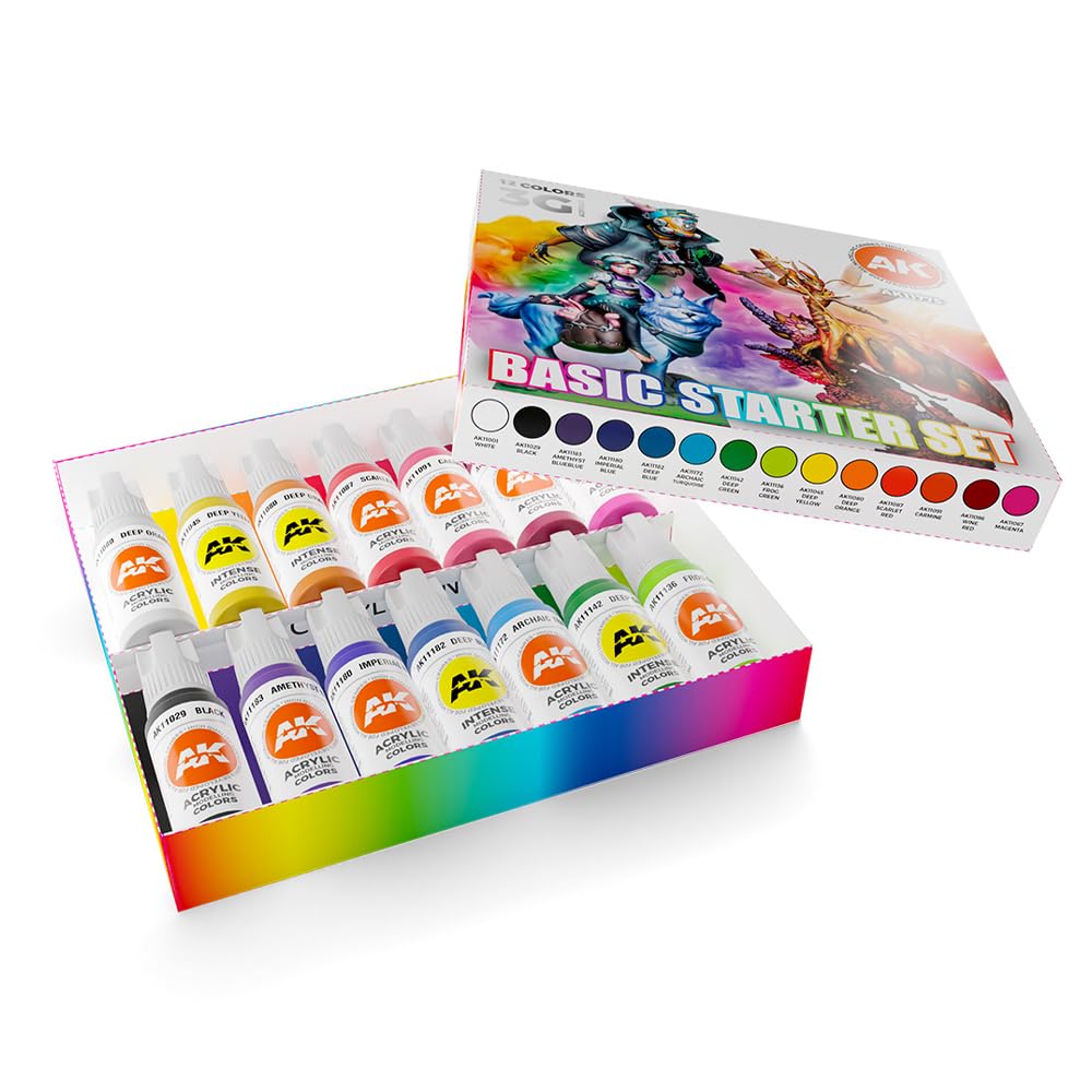 AK Interactive 3G Acrylics Basic Starter Set - AK11775 : Amazon.ca